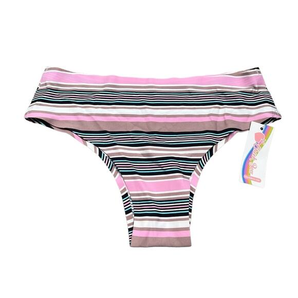 Cheek Boss Cheeky Panty Size XS pastel mocha stripes - Picture 1 of 3